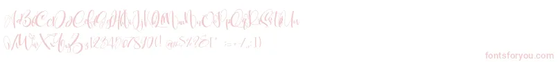 CarolynePersonalUse Font – Pink Fonts on White Background