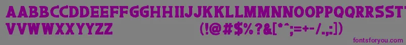 Шрифт Caroos – фиолетовые шрифты на сером фоне