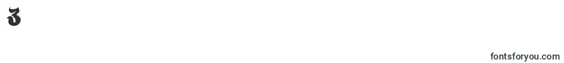 Carousel-Schriftart – Schriften für die Ziffer 3