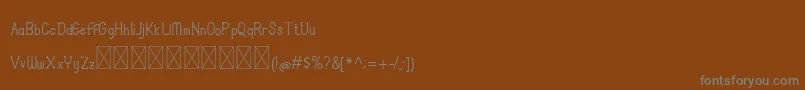 Шрифт Carraosh Demo – серые шрифты на коричневом фоне