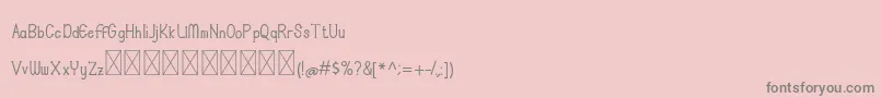 Carraosh Demo Font – Gray Fonts on Pink Background