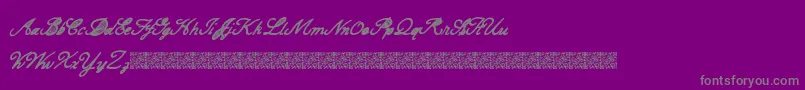 CarteBlanche Font – Gray Fonts on Purple Background