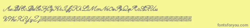 CarteBlanche Font – Gray Fonts on Yellow Background