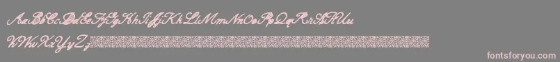 CarteBlanche Font – Pink Fonts on Gray Background