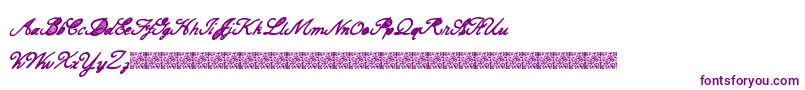 CarteBlanche-Schriftart – Violette Schriften auf weißem Hintergrund
