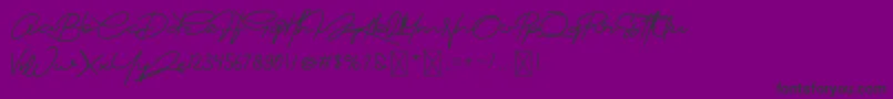Cartier Font – Black Fonts on Purple Background