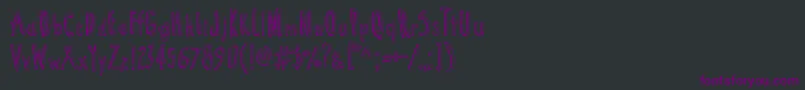 Cartoon  Tunes Font – Purple Fonts on Black Background