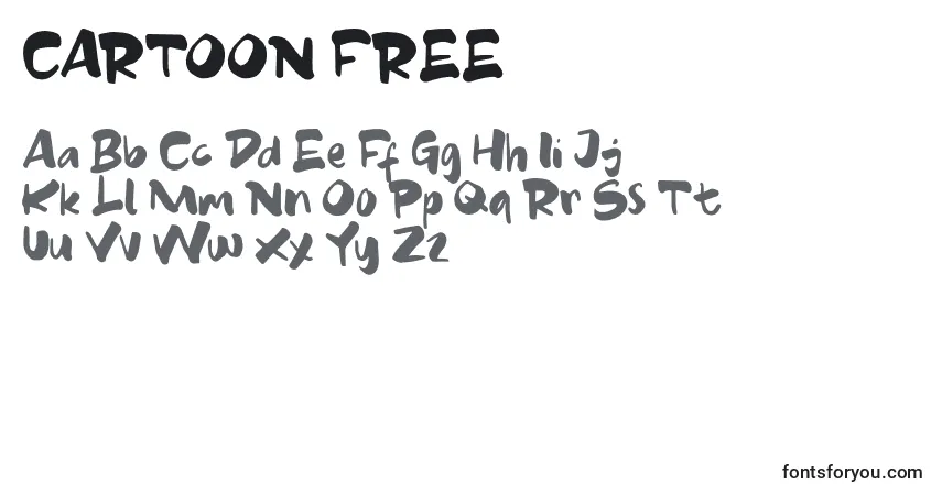 Czcionka CARTOON FREE – alfabet, cyfry, specjalne znaki