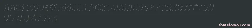 フォントCartoon Shadow – 黒い背景にピンクのフォント