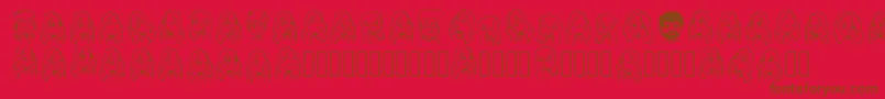 Cartoonabha Regular Font – Brown Fonts on Red Background