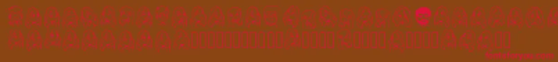Cartoonabha Regular Font – Red Fonts on Brown Background