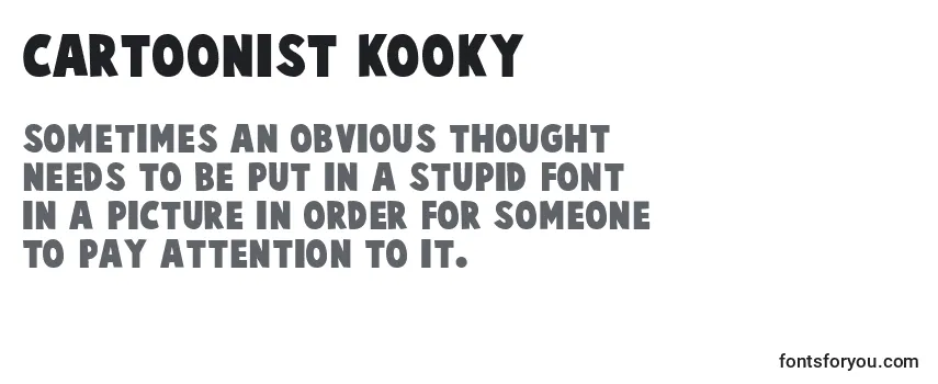 Review of the Cartoonist kooky Font