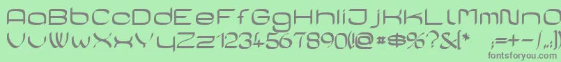 casa sans Font – Gray Fonts on Green Background