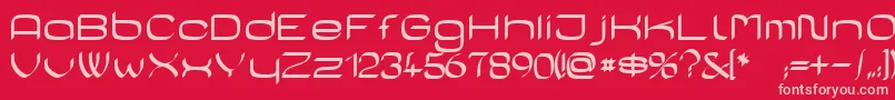 フォントcasa sans – 赤い背景にピンクのフォント