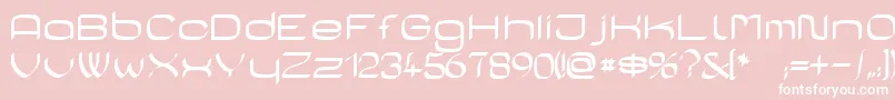 casa sans Font – White Fonts on Pink Background