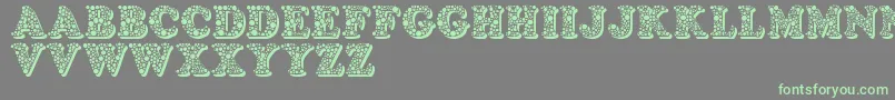 Bemydor Font – Green Fonts on Gray Background