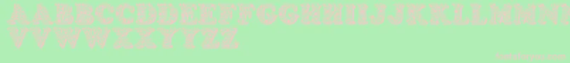 Шрифт Bemydor – розовые шрифты на зелёном фоне