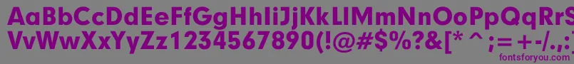 GarciaBold Font – Purple Fonts on Gray Background