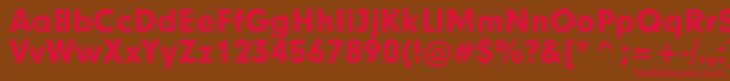 GarciaBold Font – Red Fonts on Brown Background