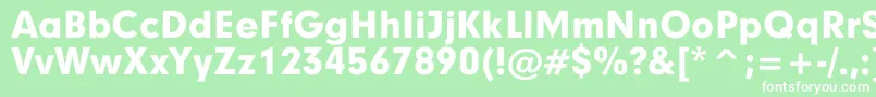 GarciaBold Font – White Fonts on Green Background