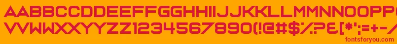 Casanova Scotia Font – Red Fonts on Orange Background