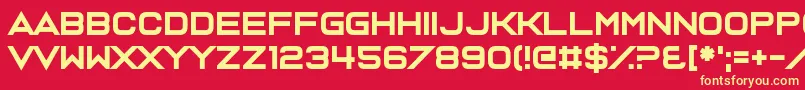 Casanova Scotia Font – Yellow Fonts on Red Background