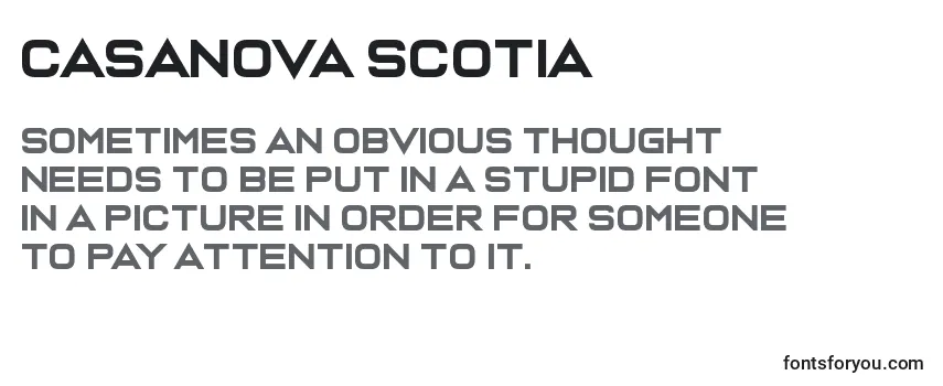 Review of the Casanova Scotia Font