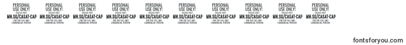 Шрифт CasatCapFat PERSONAL USE – шрифты для цифр и чисел