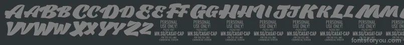 fuente CasatCapFat PERSONAL USE – Fuentes Grises Sobre Fondo Negro