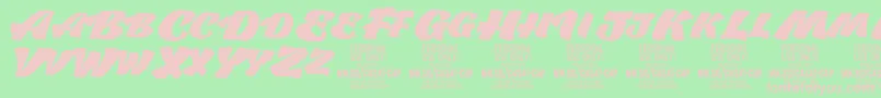 CasatCapFat PERSONAL USE Font – Pink Fonts on Green Background