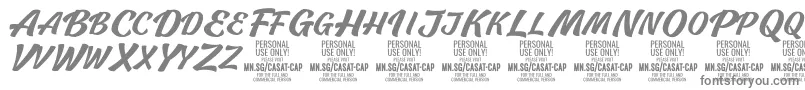 CasatCapMed PERSONAL USE Font – Gray Fonts on White Background