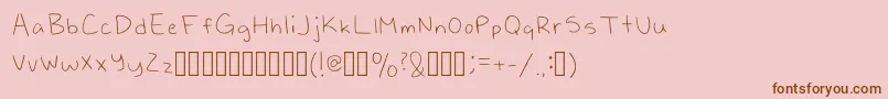Подробнее о шрифте Casey Regular Шрифт Casey Regular – коричневые шрифты на розовом фоне