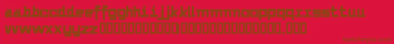 Alvedon2 Font – Brown Fonts on Red Background
