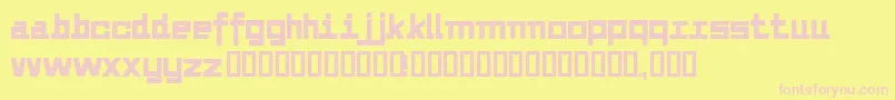 Alvedon2 Font – Pink Fonts on Yellow Background