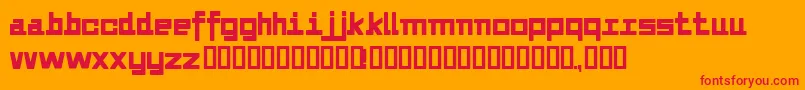 Alvedon2 Font – Red Fonts on Orange Background