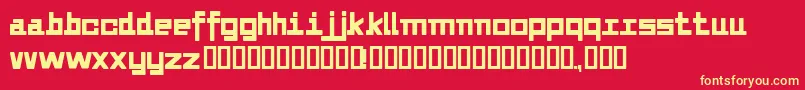 Alvedon2 Font – Yellow Fonts on Red Background