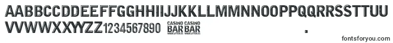 Шрифт Casino Bar – шрифты без засечек