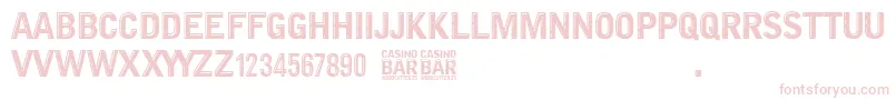 Casino Bar Font – Pink Fonts