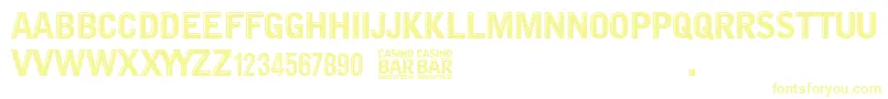 Casino Bar Font – Yellow Fonts