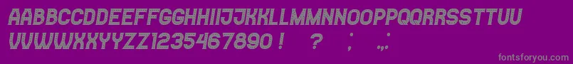 フォントCasino Italic – 紫の背景に灰色の文字