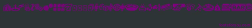Casino Font – Purple Fonts on Black Background