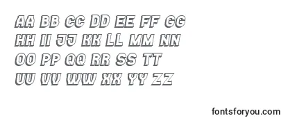 Casino3D Italic Font
