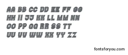 Casino3DFilled Italic Font