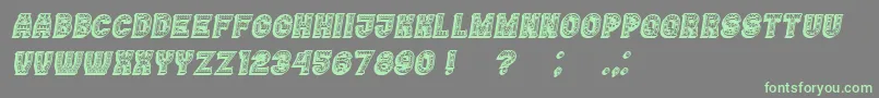 Więcej informacji o czcionce Casino3DFilledMarquee Italic Czcionka Casino3DFilledMarquee Italic – zielone czcionki na szarym tle