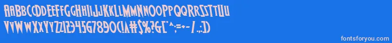 Más sobre la fuente Wolfsbane2iisemileft fuente Wolfsbane2iisemileft – Fuentes Rosadas Sobre Fondo Azul