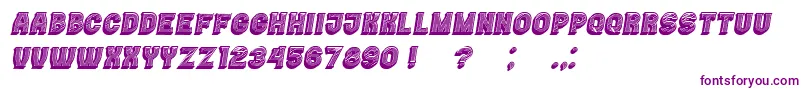 Casino3DLines Italic Font – Purple Fonts