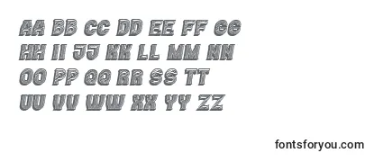 Шрифт Casino3DLines Italic