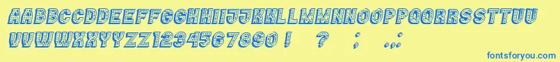 Lisätietoja Casino3DMarquee Italic-fontista Casino3DMarquee Italic-fontti – siniset fontit keltaisella taustalla