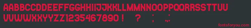CasinoFlat Font – Red Fonts on Black Background