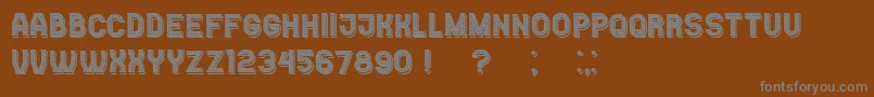 CasinoShadow Font – Gray Fonts on Brown Background